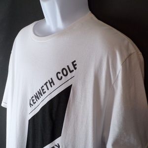 T-shirt Kenneth Cole Homme Taille XL - Imprimé Animalier Aloha - Coton - Occasion Très Bon état